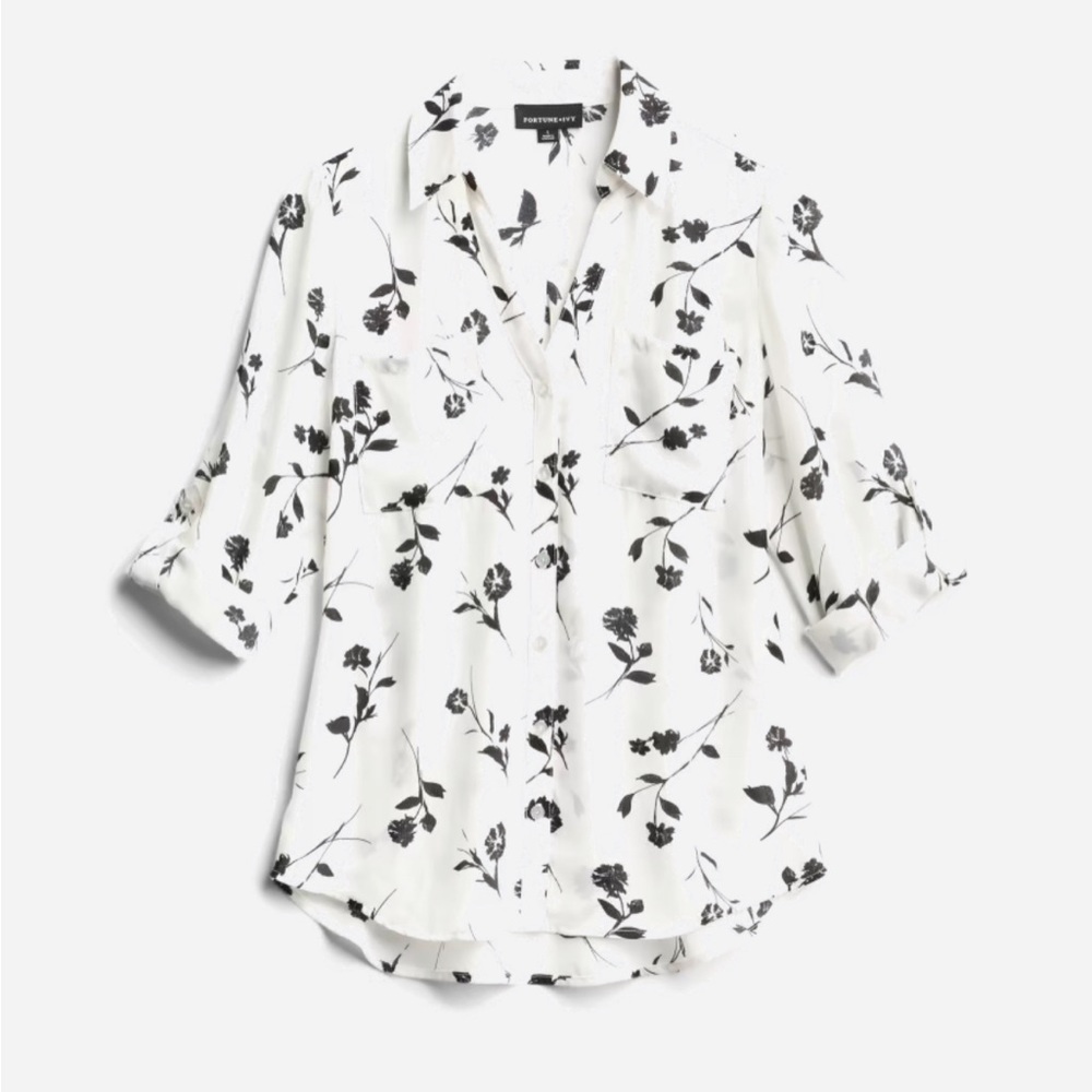 Fortune + Ivy Christelle Button Down Blouse